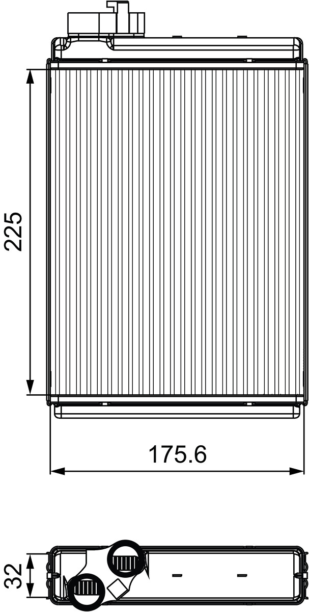 Scambiatore calore, Riscaldamento abitacolo - 811507 VALEO